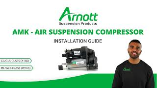 Arnott AMK Air Suspension Compressor Installation Video for MB GLGLS X166 and MLGLE W166 [upl. by Rosalba544]