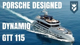 PORSCHE DESIGN DYNAMIQ GTT 115 SUPERYACHT  WALK THROUGH TOUR [upl. by Abbi]