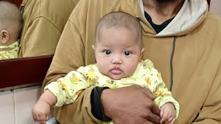 Crying The Best Video Funny Baby Ear Piercing Trending and Viral [upl. by Hairas]