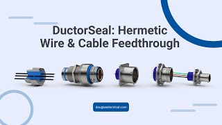 Hermetic Wire Feedthrough  Cable Feedthrough  Sealed Wire Feedthrough  DuctorSeal® Series [upl. by Ioyal808]