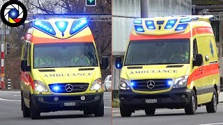 2x RTW Sanitätspolizei Bern auf Einsatzfahrt [upl. by Waal]