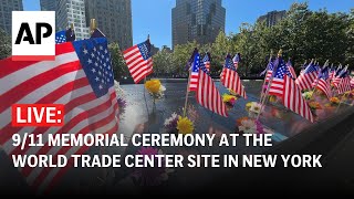 LIVE 911 memorial ceremony at the World Trade Center site in New York [upl. by Neelear363]