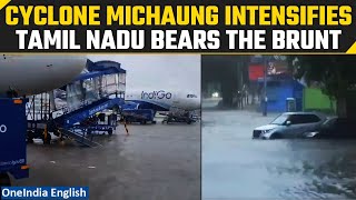 Cyclone Michaung Heavy rain lashes Chennai public holiday announced in Tamil Nadu  Oneindia News [upl. by Nnylarat]