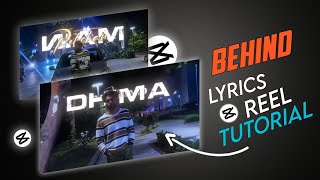 Behind Lyrics Video Editing In Capcut  Behind Lyrics Reels Tutorial  Capcut Tutorial [upl. by Jahn803]