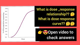 Dose response relationship in toxicologyzoology biology health trending toxicology [upl. by Adran]