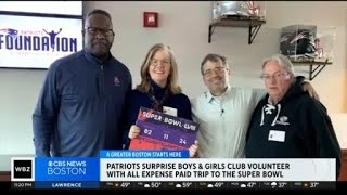 Volunteer surprised with all expense paid trip to Super Bowl [upl. by Lyell]