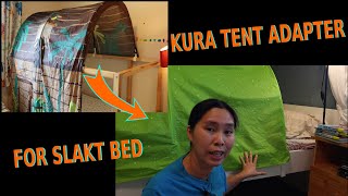 Ikea hack KURA bed tent adapter for SLAKT bed [upl. by Koh]