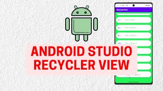 How to use RecyclerView in Android Studio  2024 [upl. by Aciraj]