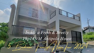 HOUSE TOUR  Php149M Antipolo Home with Natural Cool Breeze and with Spacious 5 Bedrooms [upl. by Yttel]