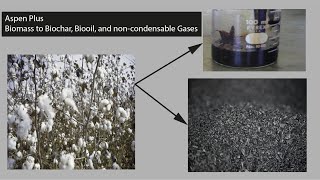 Aspen Plus Simulation of Biomass to Biochar Biooil and noncondensable Gases [upl. by Yttap]