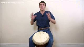 Djembe Lesson Sliding Solo Phrases In Fives [upl. by Snow592]