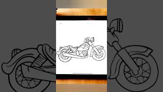 apprendre a dessiner une moto facilement [upl. by Lebasiram]