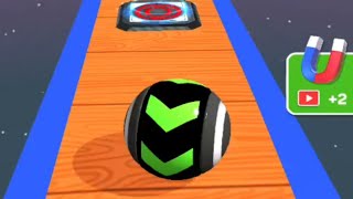 Sky rolling ball 3d shortvideo youtubeshorts space gameplay [upl. by Aticilef]