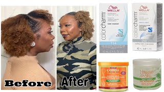 Orange N Brassy To Sandy BlondeWella Toner T14 amp 050Wash N Go w Cantù amp Hawaiian Silky [upl. by Ahserb]