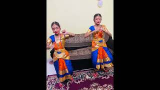 Mooshika vahana by varnika and vedhika bharatanatyam traditional devotionalvideo [upl. by Kinny]