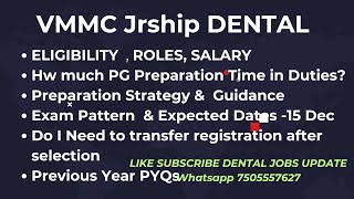 Dental Junior Resident VMMC Sajdurjung Hospital New Delhi [upl. by Sainana]