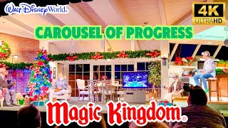 Carousel of Progress Full Ride 4K POVMagic Kingdom Walt Disney World [upl. by Sirred]