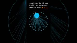 every bounce the ball gets smaller and faster and a new line is added [upl. by Tirrag]