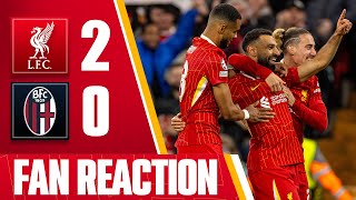 Liverpool 20 Bologna  Post Match Fan Reaction [upl. by Avery385]