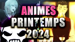 MON TOP DE TOUT LES ANIMES DE PRINTEMPS 2024 [upl. by Schwarz]