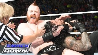 Roman Reigns vs Sheamus King Barrett Rusev amp Alberto Del Rio SmackDown Dec 3 2015 [upl. by Ylle]