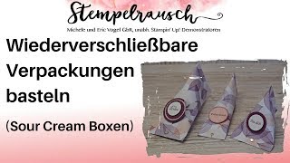 🎁 Wiederverschließbare Verpackung basteln Sour Cream Box [upl. by Bowler]