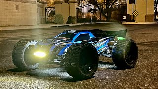 TRAXXAS XRT GETS BUMPER LIGHTS TRANSPLANT FROM MAXX [upl. by Nugent]