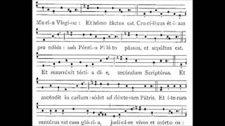 Credo 1 i  Gregorian Chant [upl. by Plantagenet922]