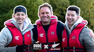 Dude Perfect tries rugby with the All Blacks 🤩  Coby amp Cory EXCLUSIVE [upl. by Annuhsal384]