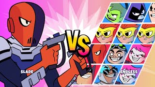 Teen Titans Go Jump Jousts 2  Slade Goes Down The Endless Path CN Games [upl. by Gershon]