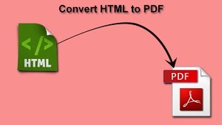 How to Convert HTML File to PDF File [upl. by Savadove282]