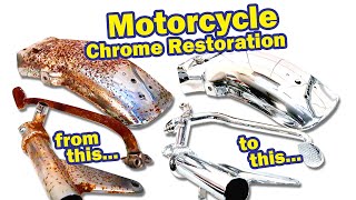 How to restore the chrome on motorcycle parts [upl. by Sitelc]