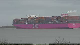 ONE INGENUITY Gigantisches ULCV Containerschiff auf dem Weg nach Antwerpen 04022024 [upl. by Ylicic897]