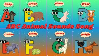 ABC Animal Sounds Song A4TH10  Phonics Animals Song  Kids TV [upl. by Oiretule]