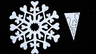 How to Make Snowflake With Paper Easy  Paper Cutting Design For Diwali  Paper Kaatne Ki Design [upl. by Roberson]