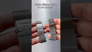 Apple Watch Ultra 2 Titanium Milanese Loop vs Stainless Steel Milanese Loop👀 shorts trending [upl. by Christmas797]