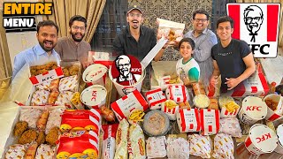 We Ordered Entire Menu Of KFC  Challenge [upl. by Astor955]