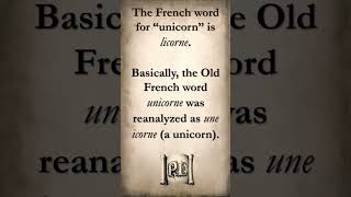 3 Linguistic Facts About Unicorns nationalunicornday linguistics [upl. by Milt708]