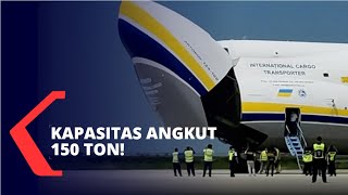 Raksasa Pesawat Kargo Antonov Mendarat di Yogyakarta [upl. by Crescen327]