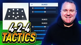 EAFC 24  THE BEST 424 CUSTOM TACTICS  PLAYER INSTRUCTIONS [upl. by Akeit]