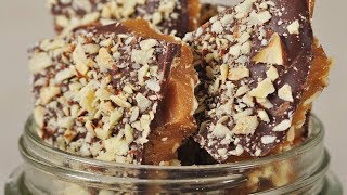 Buttercrunch Toffee Recipe Demonstration  Joyofbakingcom [upl. by Sukramed]