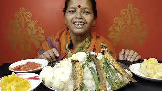 EATING FENA VATফেনা ভাত WITH ALU SEDDHOKUMRO SEDDHOBIGBITES।। [upl. by Moise815]