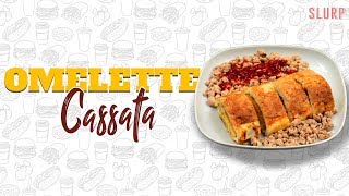 Fluffy Omelette Cassata Recipe  Breakfast And Snack Recipe  Slurp [upl. by Ailerua]