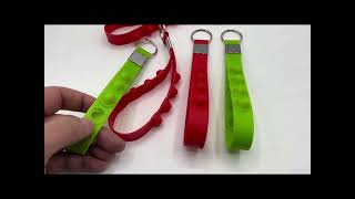 ATXJS140 Push Pop Stress Reliever Keychain Silicone Wrist Strap [upl. by Aciraj]