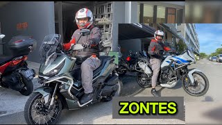 I tested Zontes 368G and 703F A Visit to Zontes Singapore [upl. by Melvyn]