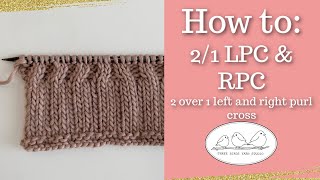 21 LPC amp RPC cable knit stitches [upl. by Canice]