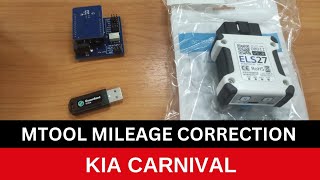 Mtool Stool Odometer Correction KIA Carnival Customer Feedback odometercorrection mileage [upl. by Emmie]