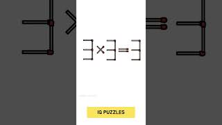 Easy Matchstick Puzzles with Answers 7 Can you solve this puzzle in 10 seconds mathsticks math [upl. by Marjana]