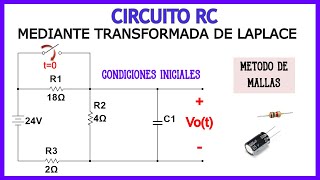 CIRCUITO RC  MEDIANTE LAPLACE [upl. by Wilow]