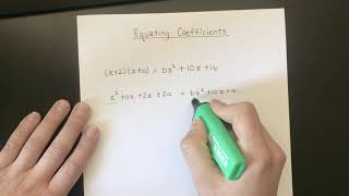 Equating Coefficients 1 [upl. by Arakat]